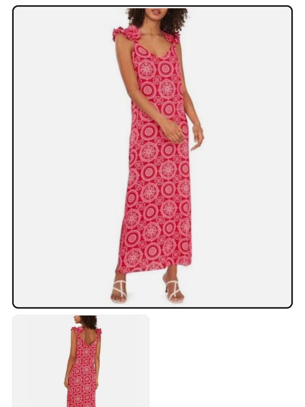 Vince Camuto Red Paisley Print Dress